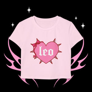 Leo Spike Heart Women's Baby Tee