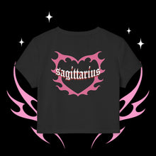 Load image into Gallery viewer, Sagittarius Kitty Cat Women&#39;s Baby Tee
