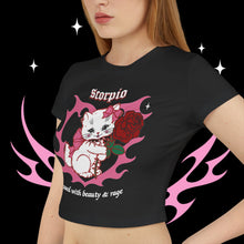 Load image into Gallery viewer, Scorpio Kitty Cat Women&#39;s Baby Tee
