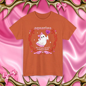 Aquarius Halloween Ghost Unisex Short Sleeve Tee