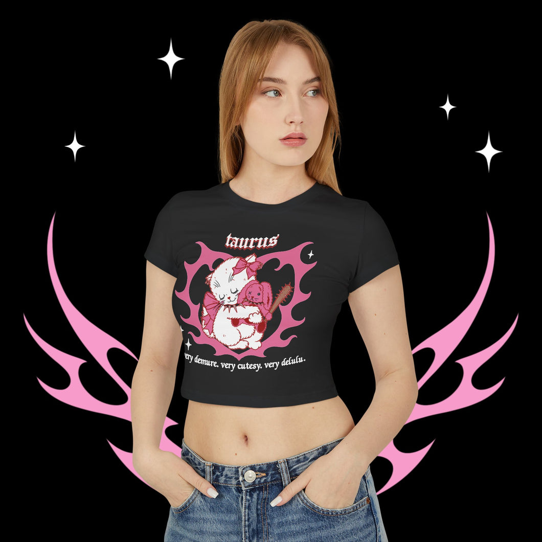 Taurus Kitty Cat Women's Baby Tee