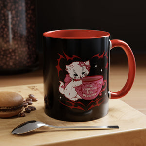 More Espresso Less Depresso Kitty Cat (Red) Coffee Mug (11oz)