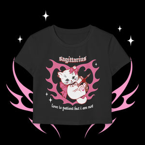 Sagittarius Kitty Cat Women's Baby Tee