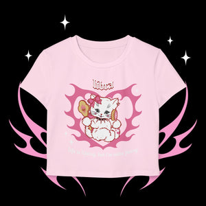 Libra Kitty Cat Women's Baby Tee