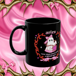 Aries Halloween Ghost Mug