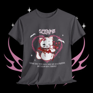 Scorpio Halloween Kitty Cat Unisex Short Sleeve Tee