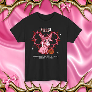 Pisces Halloween Cartoon Unisex Short Sleeve Tee