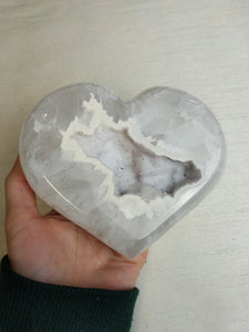 Agate Druzy Heart