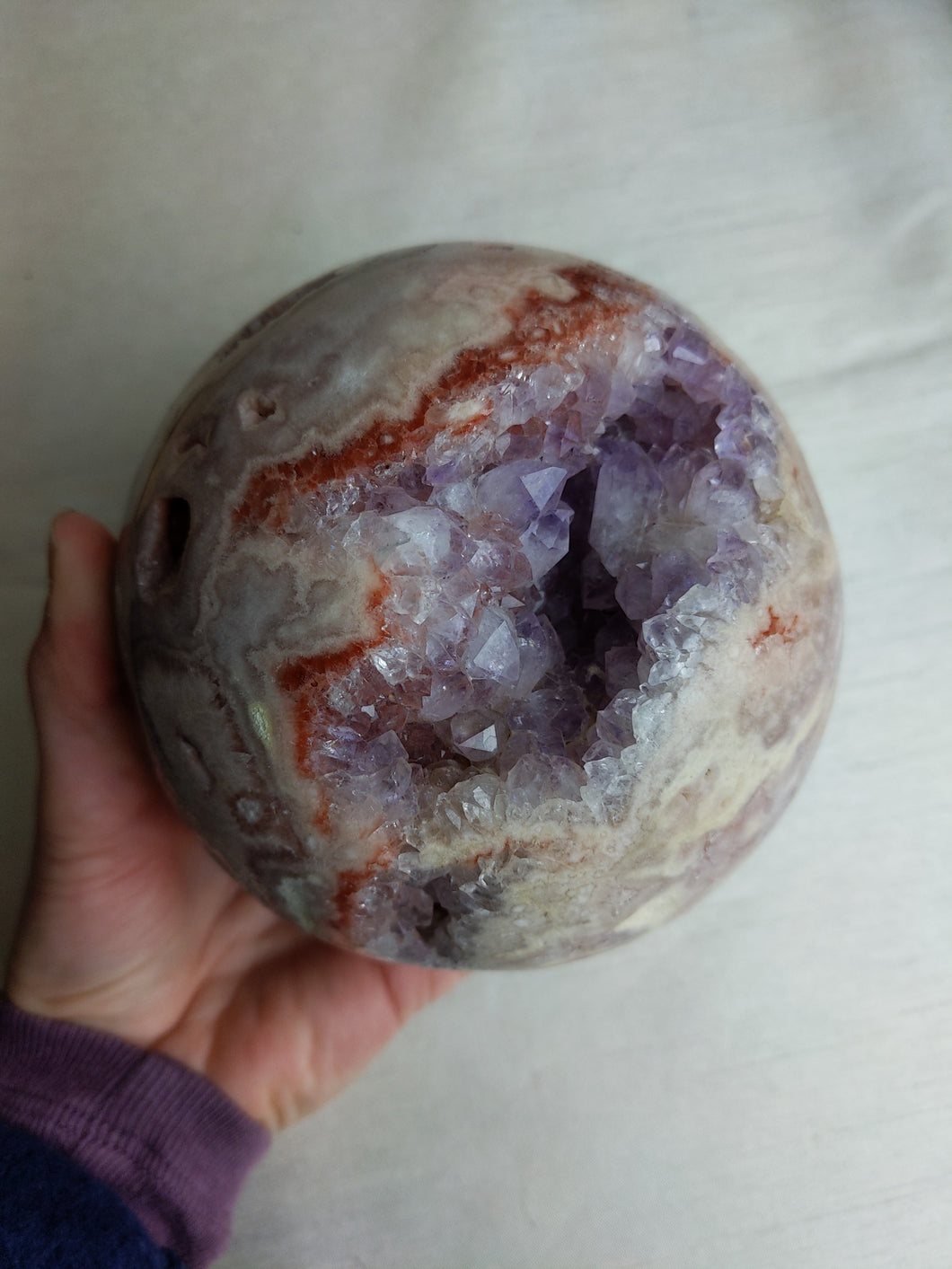 Pink & Purple Amethyst Sphere Sphere