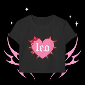 Leo Spike Heart Women's Baby Tee