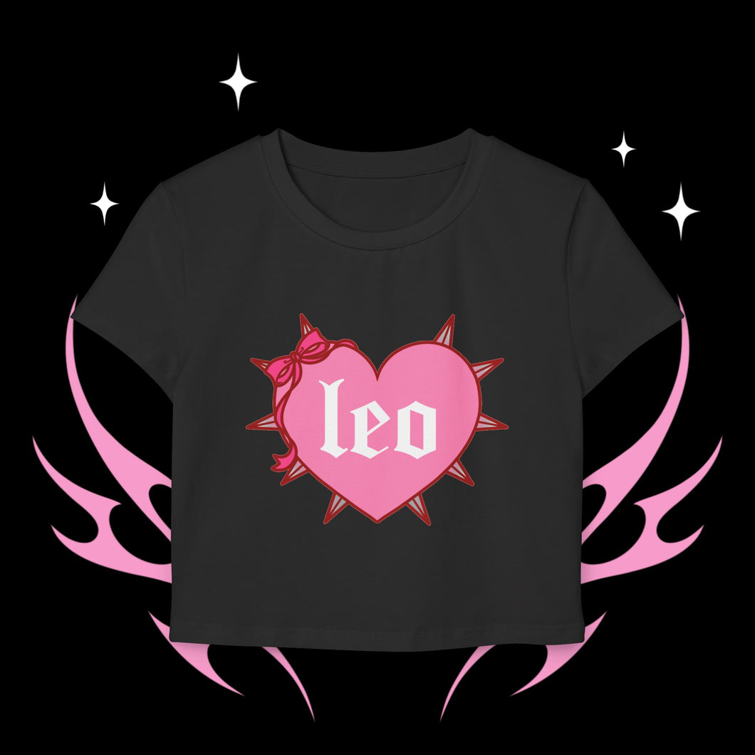 Leo Spike Heart Women's Baby Tee