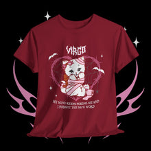 Load image into Gallery viewer, Virgo Halloween Kitty Cat Unisex Short Sleeve Tee
