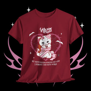 Virgo Halloween Kitty Cat Unisex Short Sleeve Tee