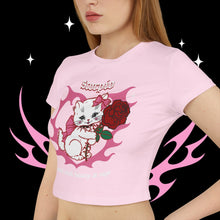 Load image into Gallery viewer, Scorpio Kitty Cat Women&#39;s Baby Tee
