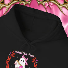 Load image into Gallery viewer, Sagittarius Halloween Ghost Unisex Hoodie
