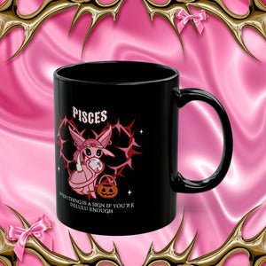 Pisces Halloween Cartoon Mug