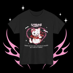 Scorpio Halloween Kitty Cat Unisex Short Sleeve Tee