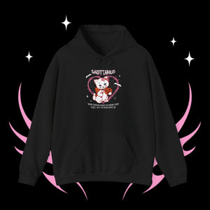 Sagittarius Halloween Kitty Cat Unisex Hoodie