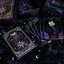 Load image into Gallery viewer, DISCOUNTED/IMPERFECT SILVER Crystalstruck Tarot© Card Deck (Limited Edition)
