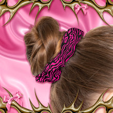 Load image into Gallery viewer, Pink Zebra Print Scrunchie
