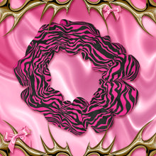 Load image into Gallery viewer, Pink Zebra Print Scrunchie

