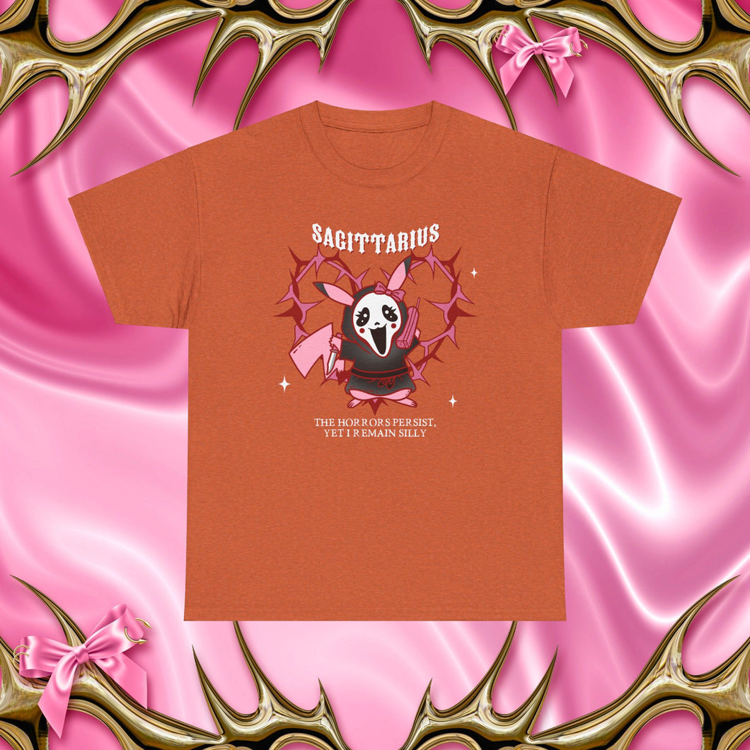 Sagittarius Halloween Cartoon Unisex Short Sleeve Tee