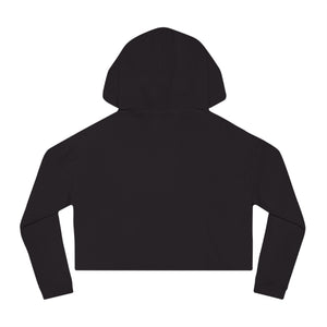 Kitty Cat Heart Locket Women’s Cropped Hooded Sweatshirt