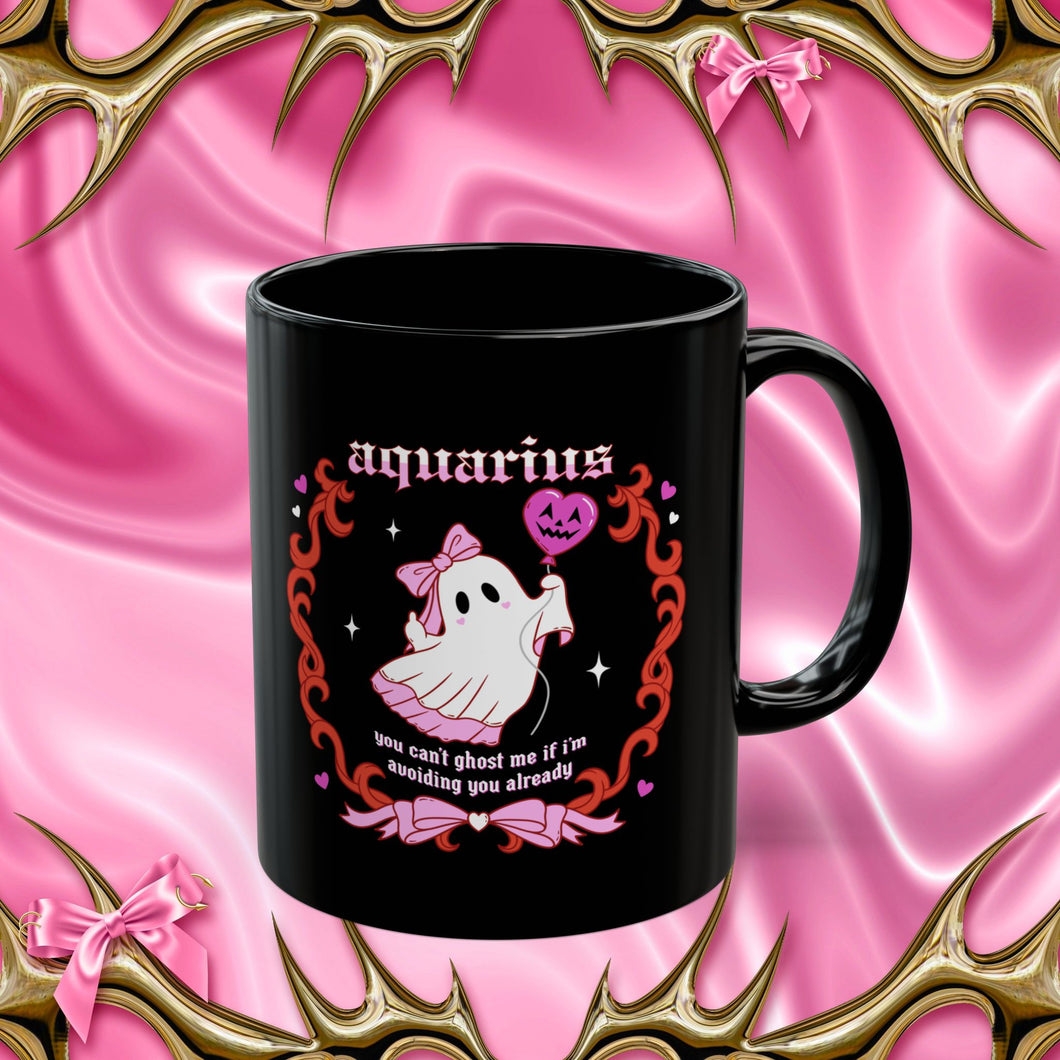 Aquarius Halloween Ghost Mug