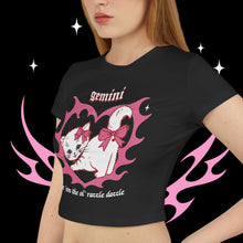 Load image into Gallery viewer, Gemini Kitty Cat Women&#39;s Baby Tee
