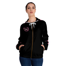 Load image into Gallery viewer, Leo Kitty Cat Women’s Zip Up Hoodie
