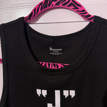Load image into Gallery viewer, j is for jackass black tank top XL
