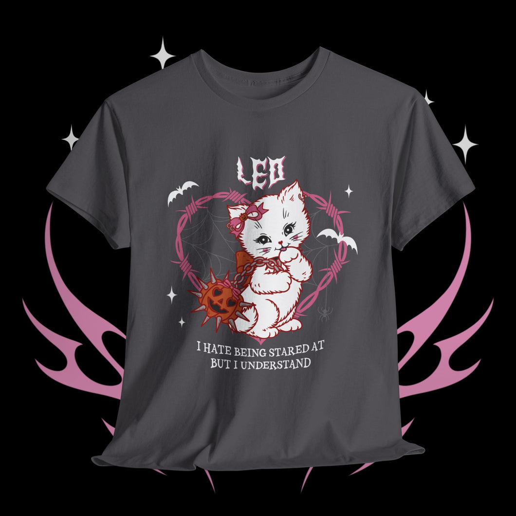 Leo Halloween Kitty Cat Unisex Short Sleeve Tee