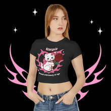 Load image into Gallery viewer, Scorpio Kitty Cat Women&#39;s Baby Tee
