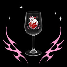 Load image into Gallery viewer, Don’t be a Dick Kitty Cat Wine Glass 12oz
