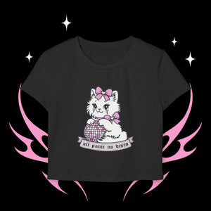 All Panic No Disco Kitty Cat Women's Baby Tee