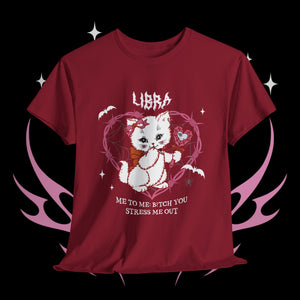 Libra Halloween Kitty Cat Unisex Short Sleeve Tee