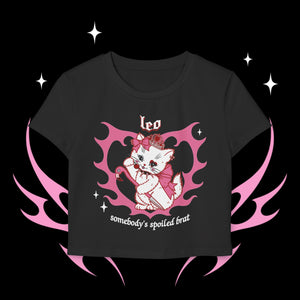 Leo Kitty Cat Women's Baby Tee