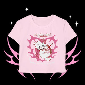 Sagittarius Kitty Cat Women's Baby Tee