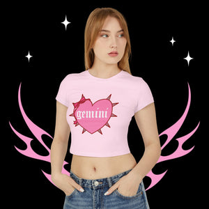 Gemini Spike Heart Women's Baby Tee