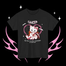 Load image into Gallery viewer, Cancer Halloween Kitty Cat Unisex Short Sleeve Tee
