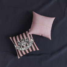 Load image into Gallery viewer, Juicy Pink Brown Stripe Square Pillow Cover
