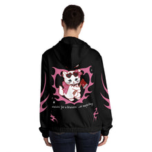 Load image into Gallery viewer, Aries Kitty Cat Women’s Zip Up Hoodie
