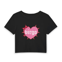 Load image into Gallery viewer, Virgo Spike Heart Women's Baby Tee
