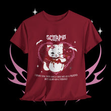 Load image into Gallery viewer, Scorpio Halloween Kitty Cat Unisex Short Sleeve Tee
