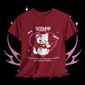 Scorpio Halloween Kitty Cat Unisex Short Sleeve Tee