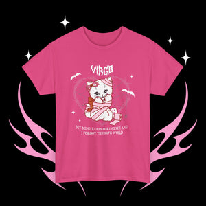 Virgo Halloween Kitty Cat Unisex Short Sleeve Tee