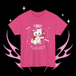 Libra Halloween Kitty Cat Unisex Short Sleeve Tee