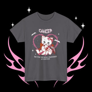 Cancer Halloween Kitty Cat Unisex Short Sleeve Tee