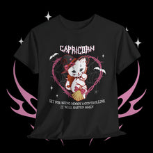 Load image into Gallery viewer, Capricorn Halloween Kitty Cat Unisex Short Sleeve Tee
