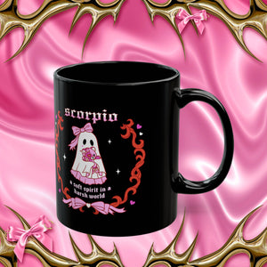 Scorpio Halloween Ghost Mug